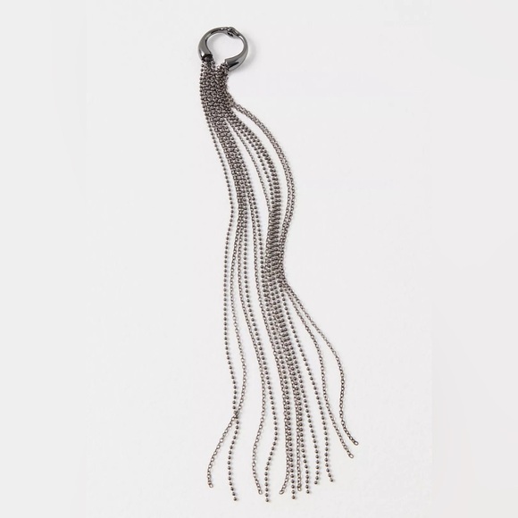 NWT Free People Broadway Chain Barette Hematite Hair Accessory - Picture 3 of 9